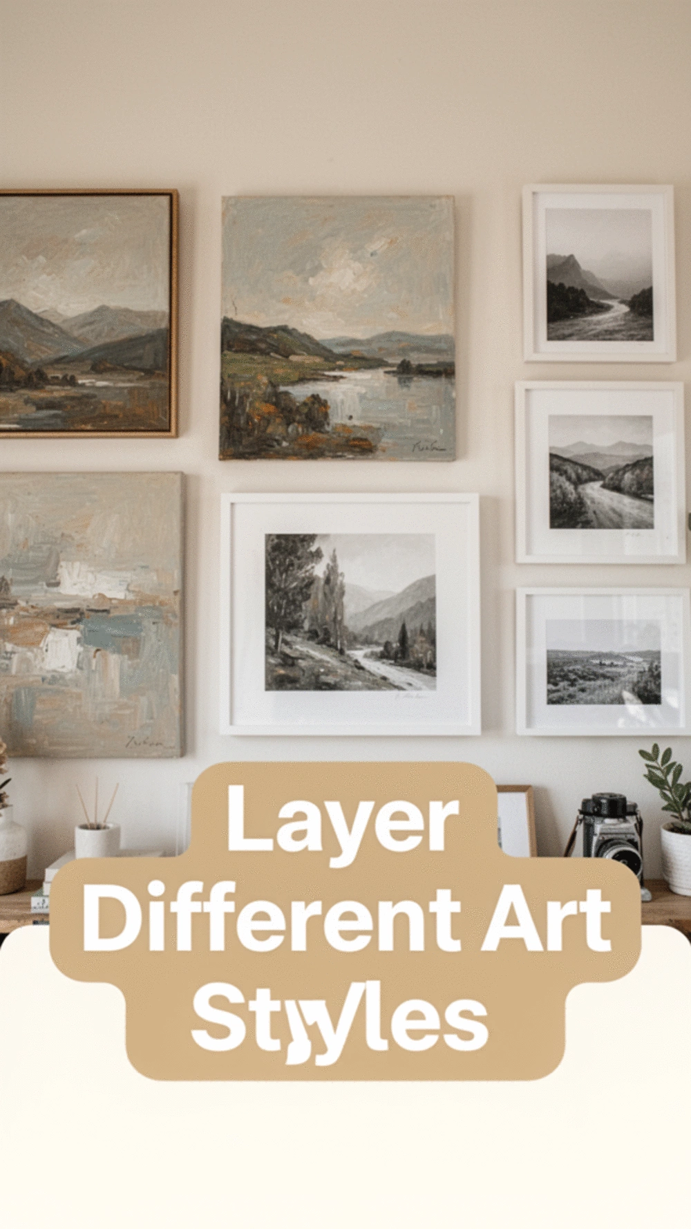 Layering Different Art Types: Create Stunning Walls with Mixed Art Styles