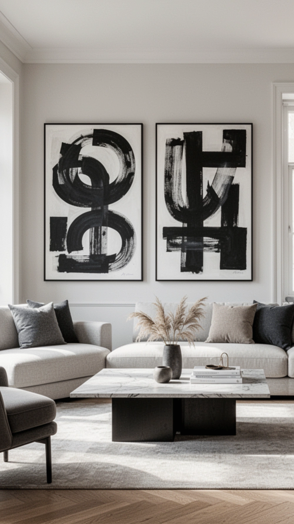 Transform Your Home with Stunning Abstract Black and White Art