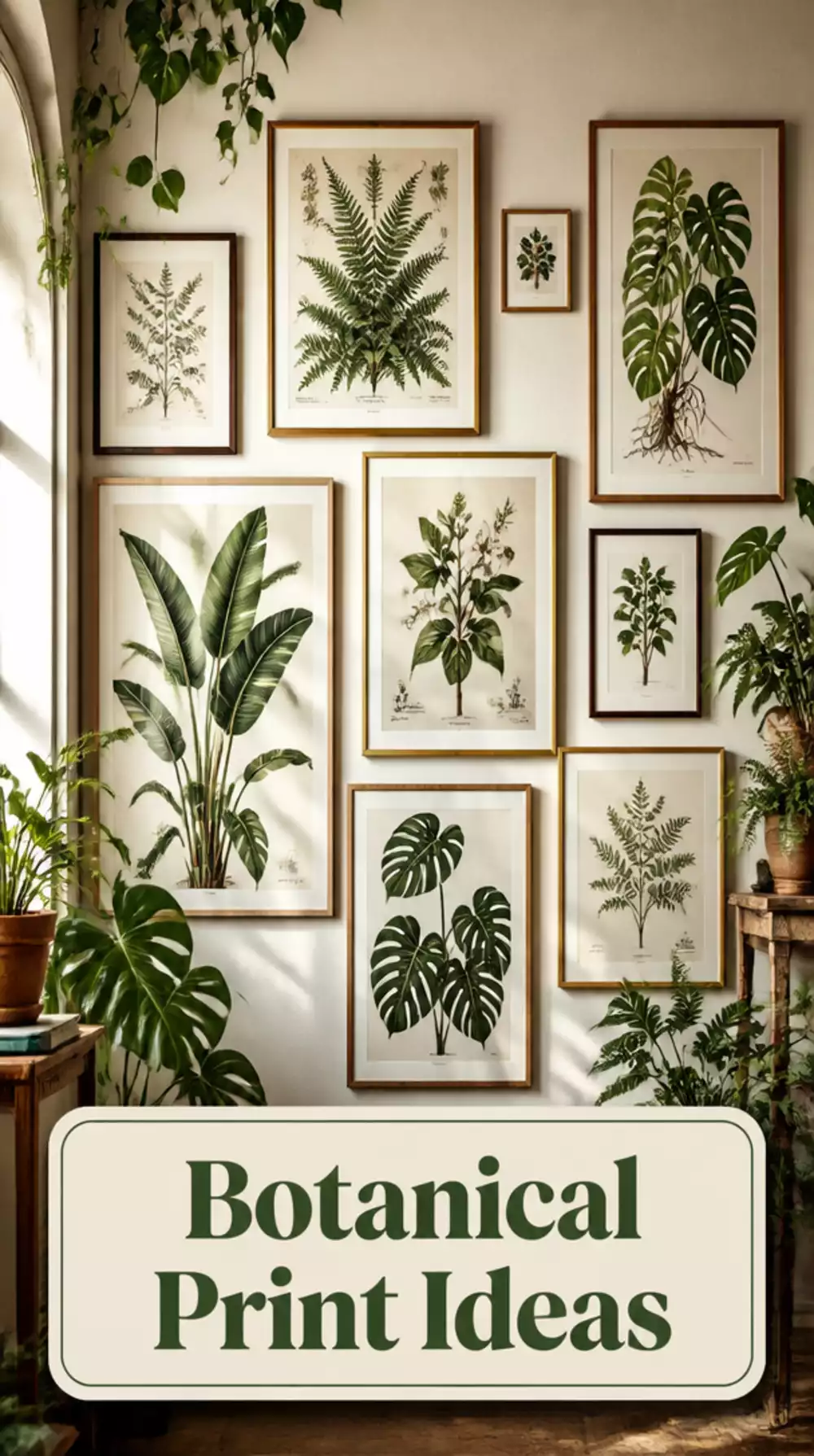 The Botanical Print Trick That Makes a Living Room Feel Like a Greenhouse