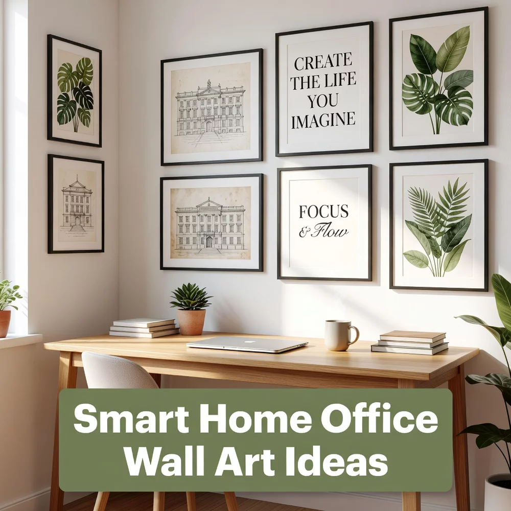 Smart Home Office Wall Art Ideas for Better Focus