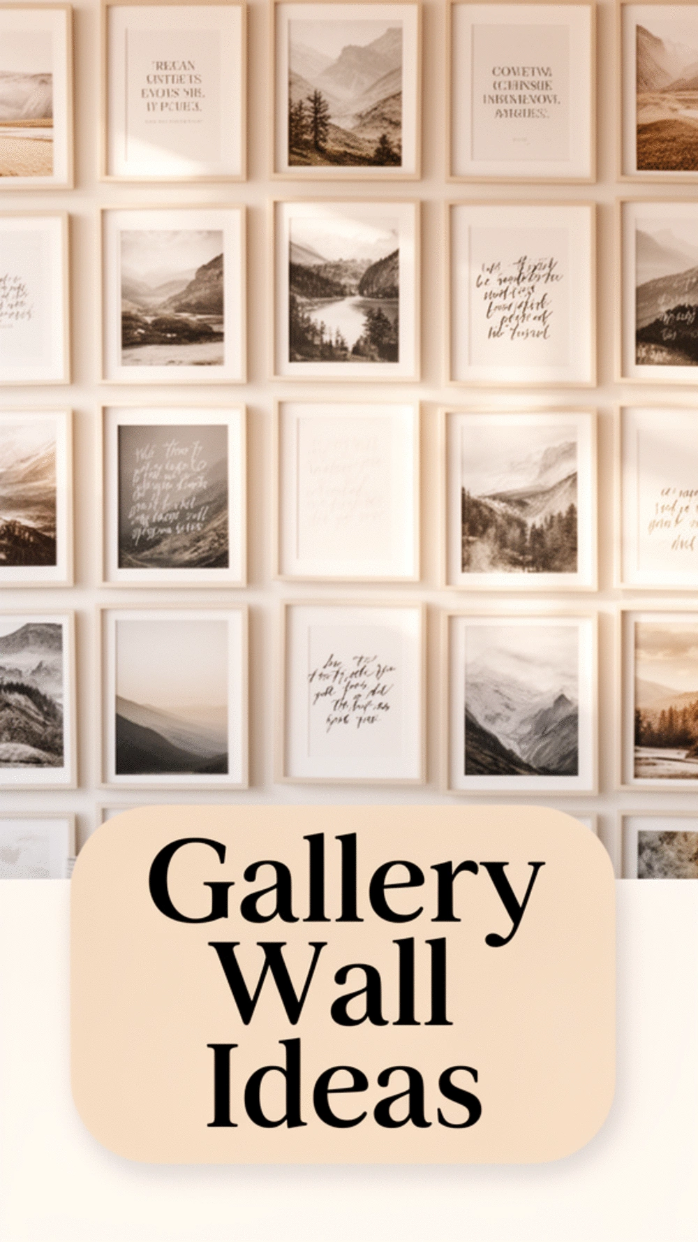 Small Apartment Framed Print Set in a Tight Grid for a Compact Wall