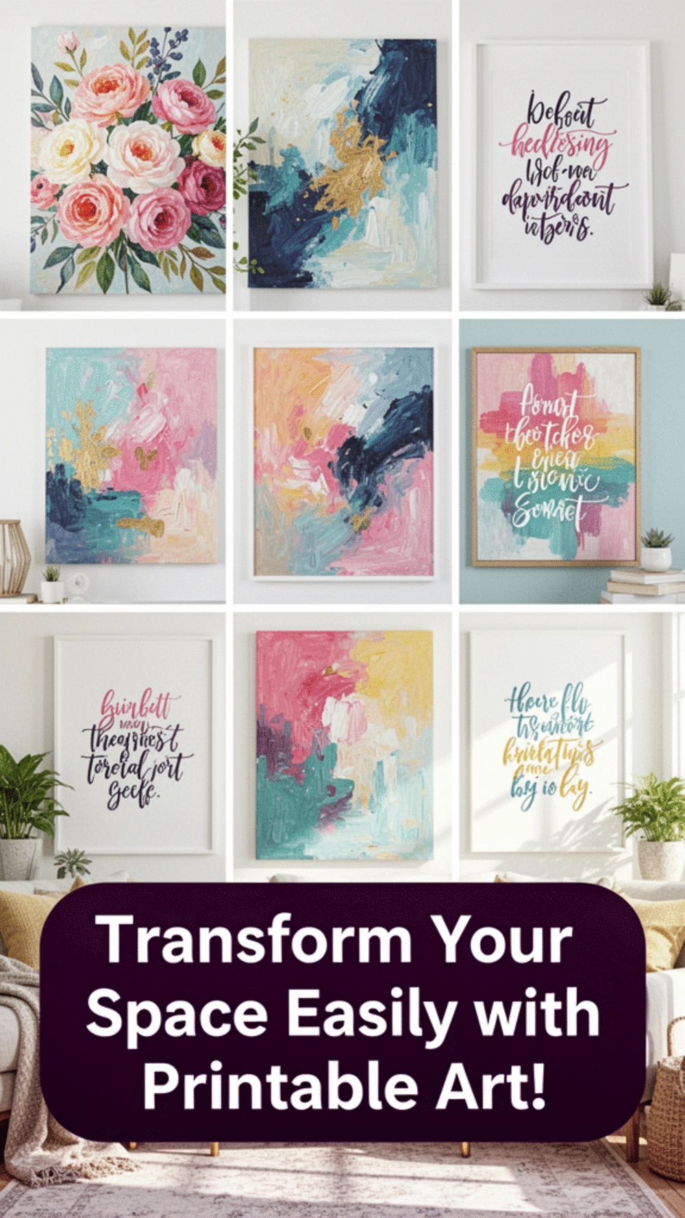 Transform Your Space with Amazing Printable Art Downloads