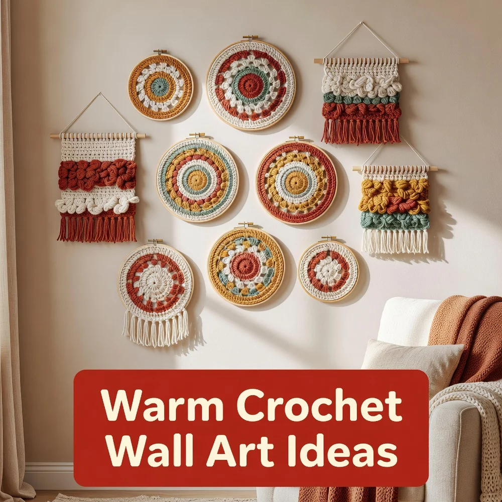 Warm Crochet Wall Art Ideas for Cozy Spaces