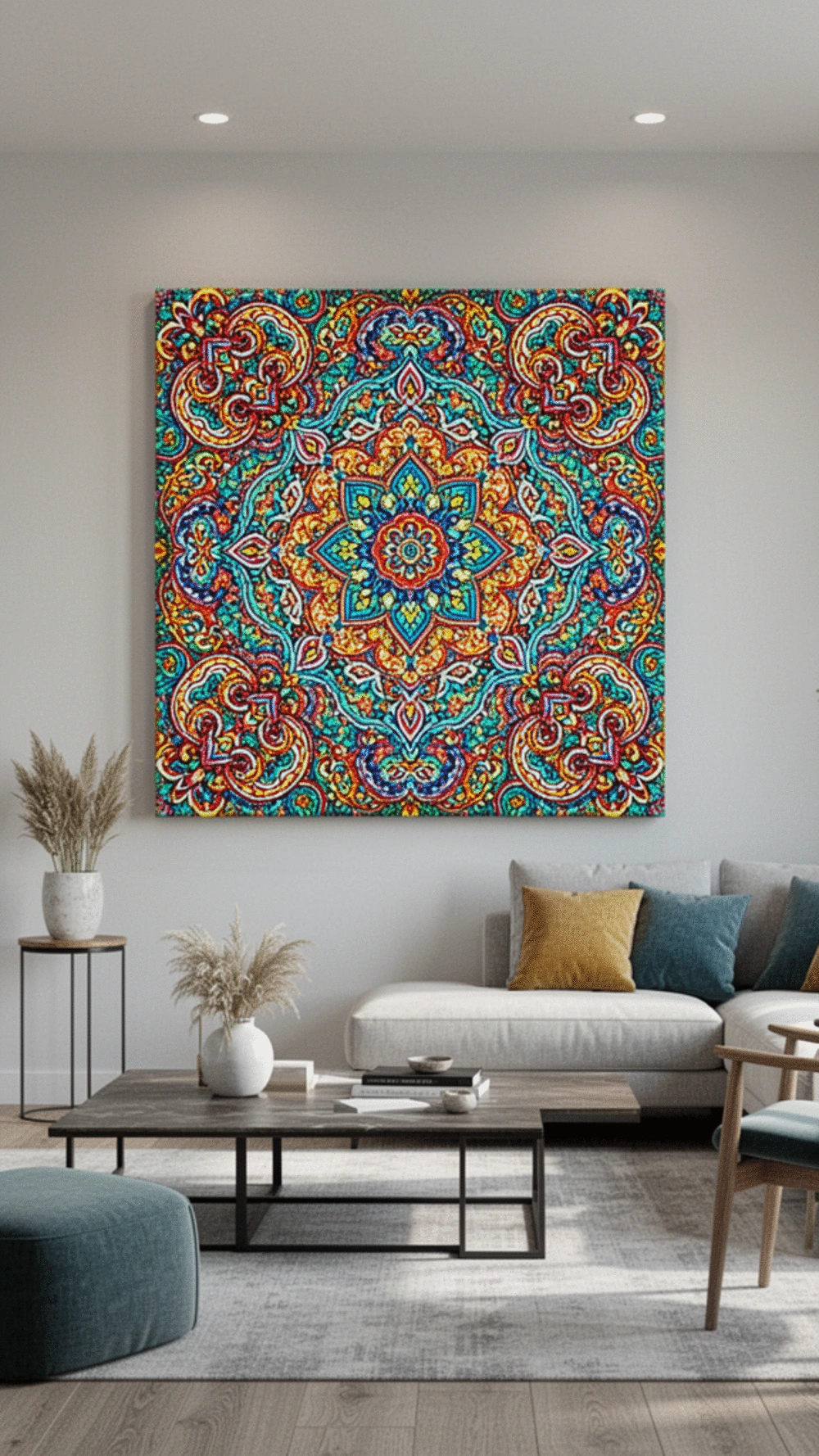 5 Stunning Ideas for Patterned Black and White Wall Art