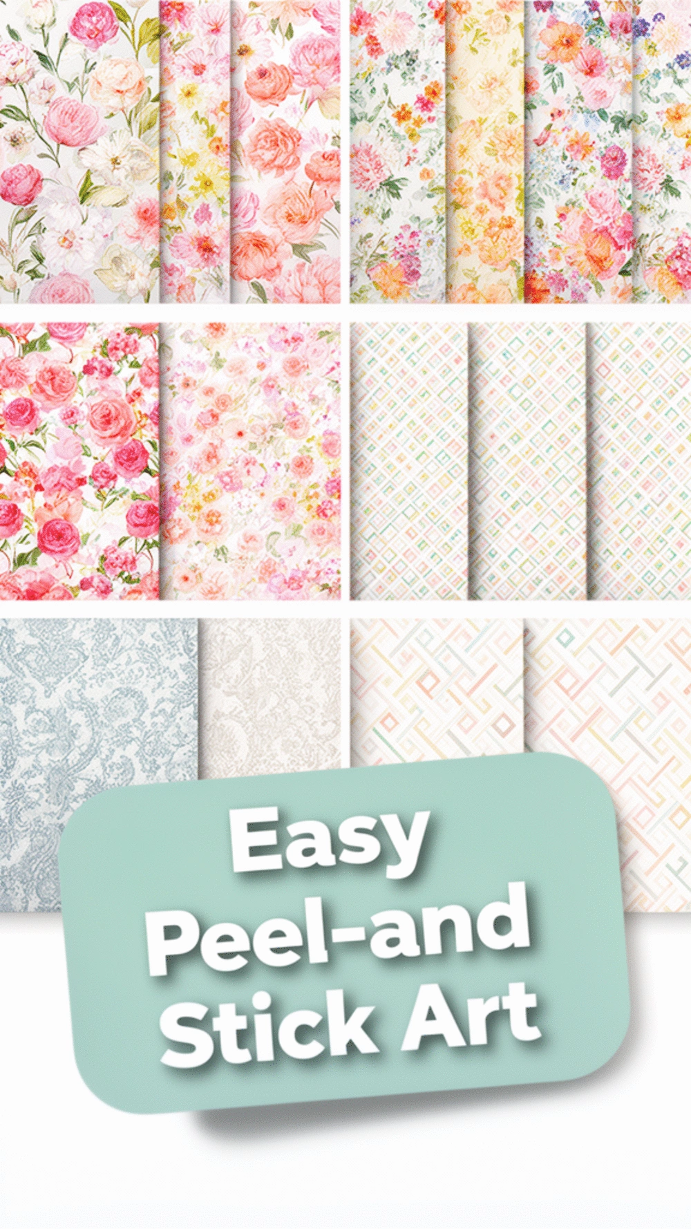 Peel-and-Stick Wall Art Panel That Removes Cleanly from Rental Walls