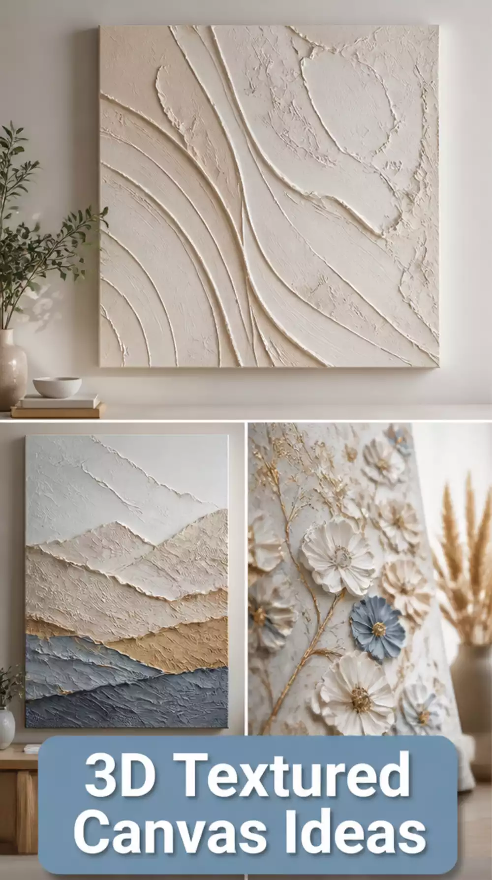 The 3D Textured Canvas Trick That Makes Flat Walls Look Architectural