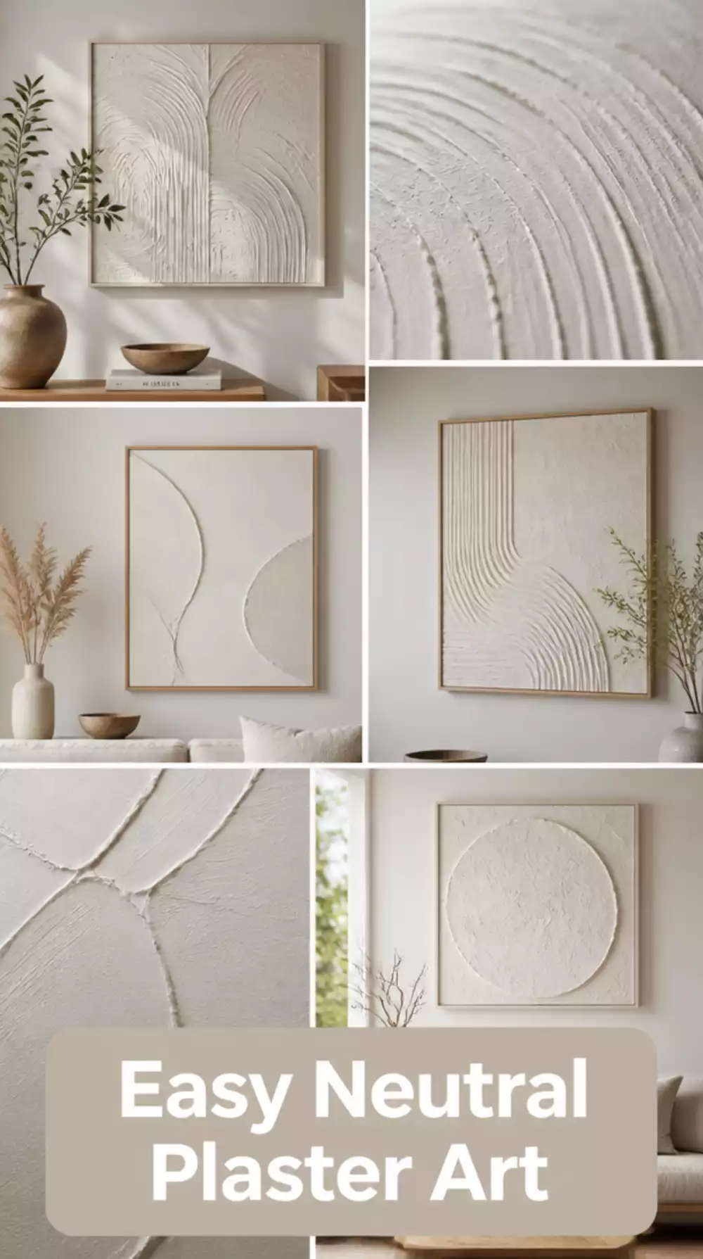 Why Neutral Plaster Wall Art Is the Easiest DIY for a Minimal Home