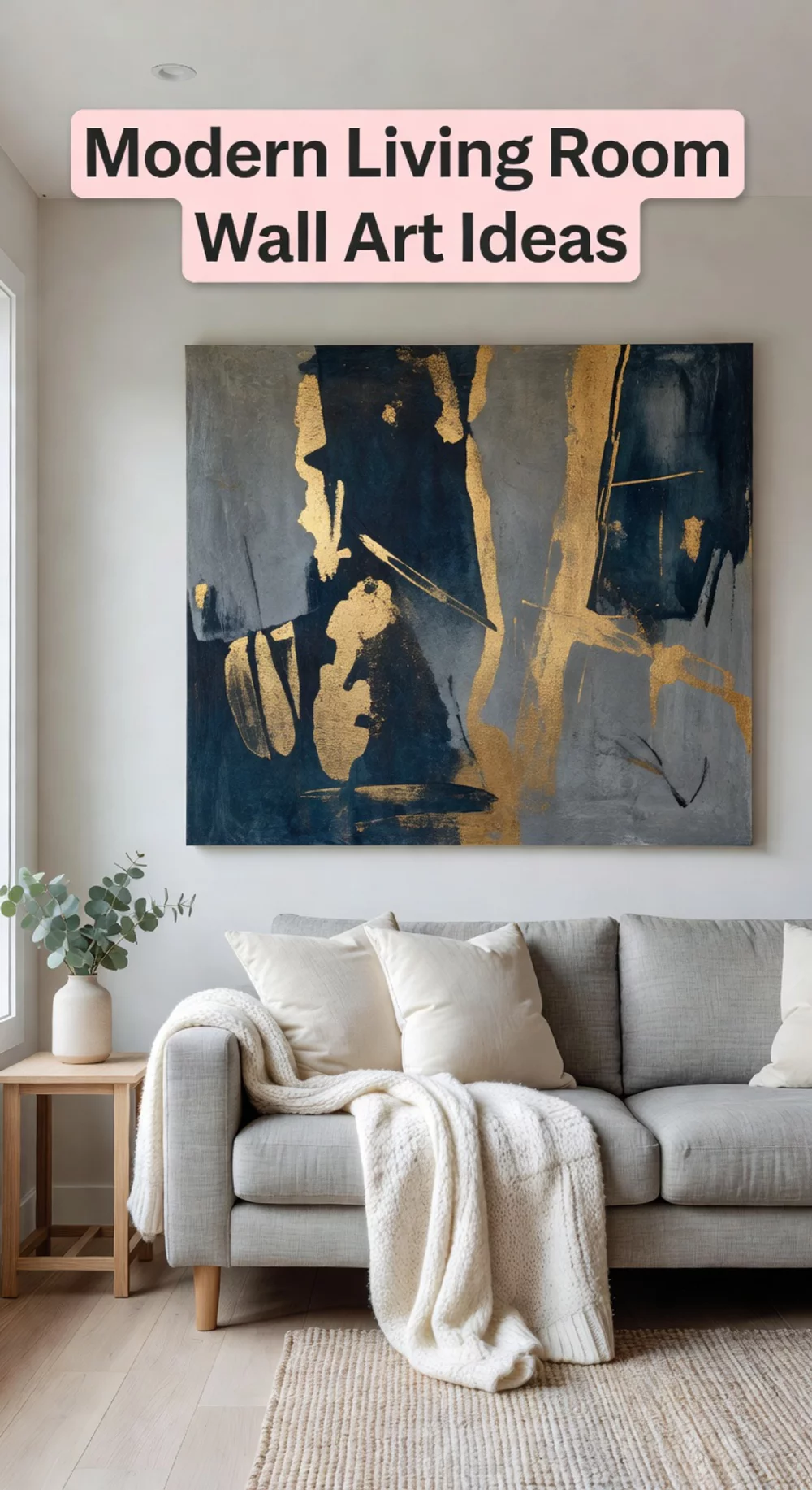 Modern Living Room Wall Art Ideas for Zoning