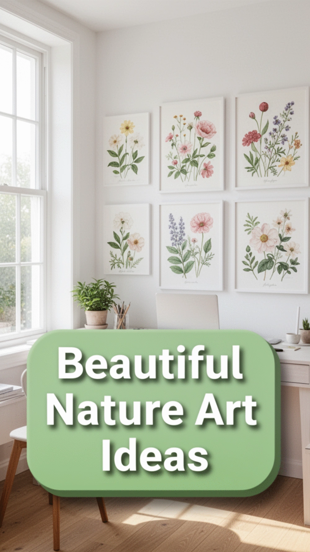 Nature-Inspired Wall Art: 5 Beautiful Ideas for a Serene Workspace