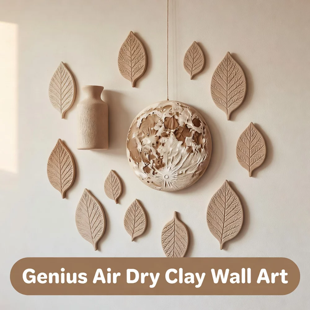 Genius Air Dry Clay Wall Art for Home Decor