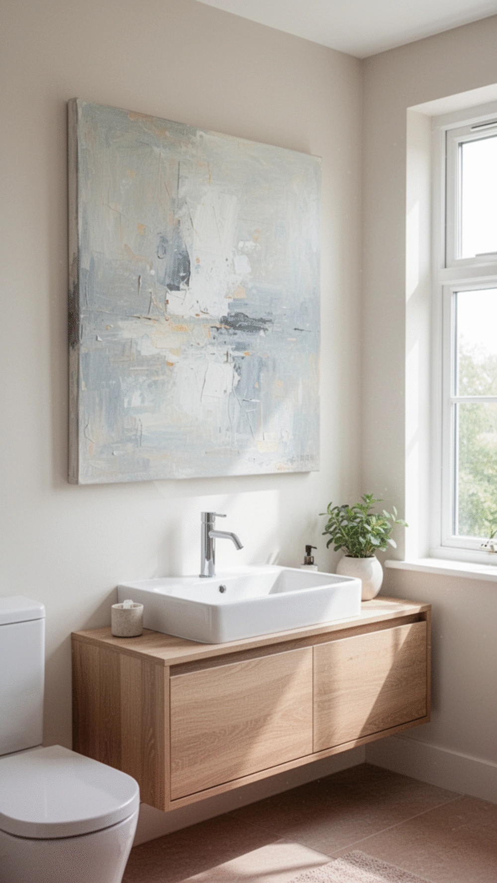 Moisture-Resistant Canvas Prints for Bathroom Decor: 3 Stylish Options