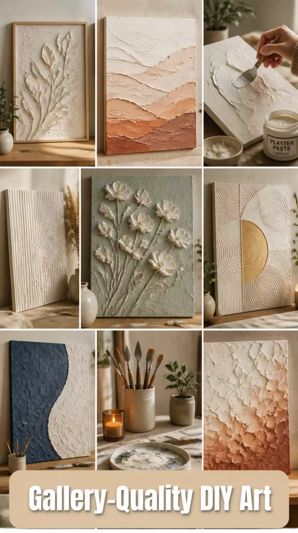 The Cheap Plaster Paste Trick That Makes DIY Canvas Look Gallery-Quality