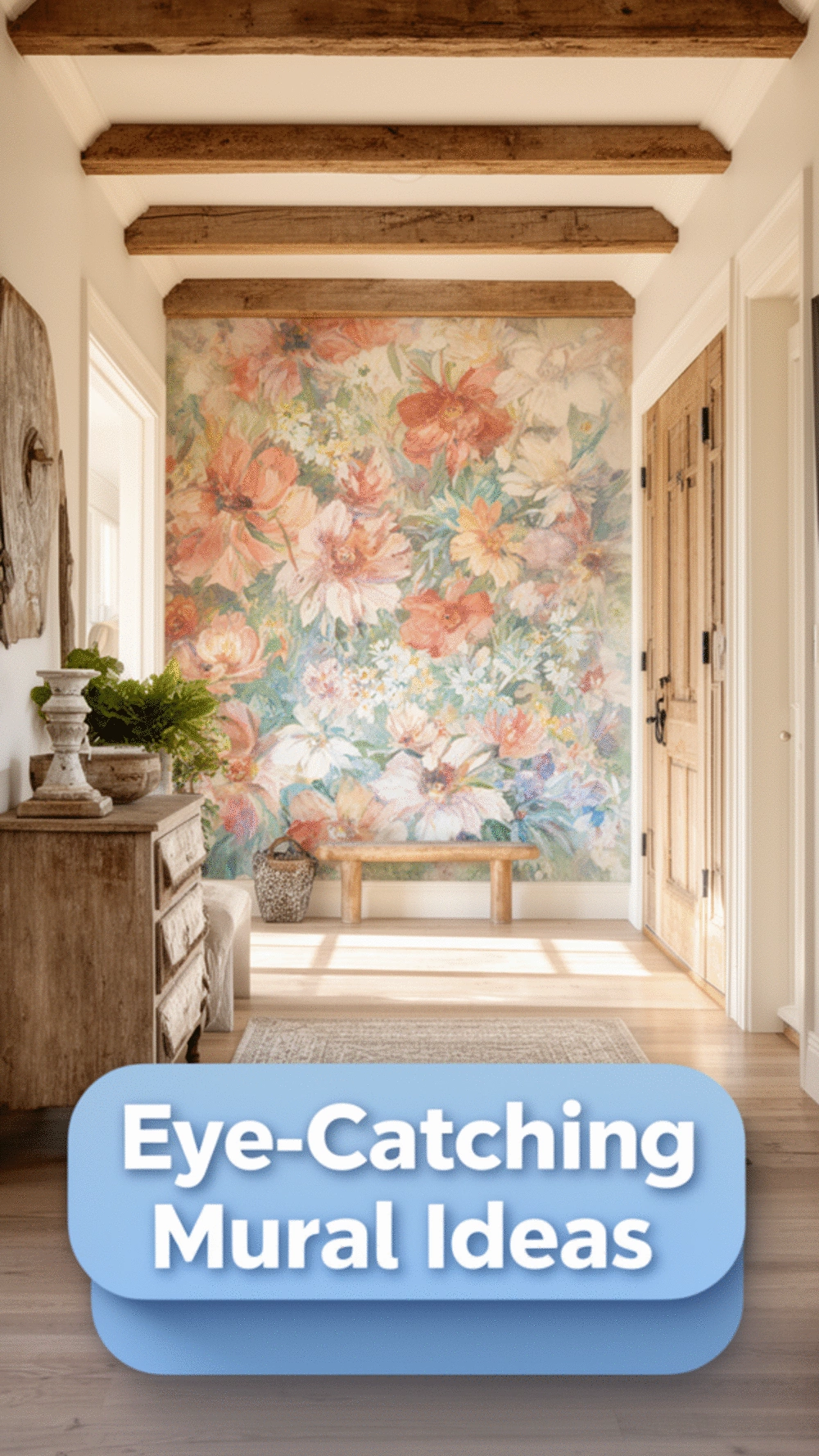 The Entryway Mural Trick That Makes Guests Stop and Look Every Time
