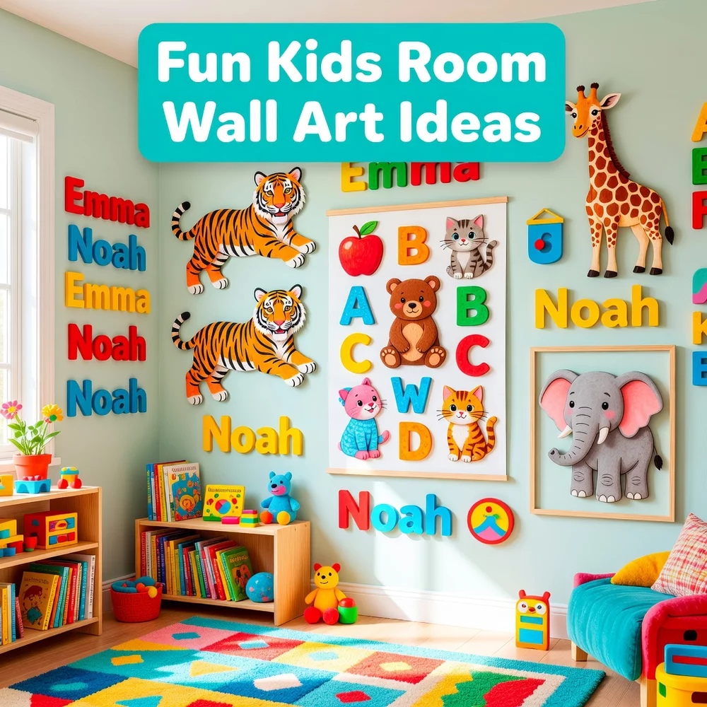 Fun Kids Room Wall Art Ideas for Vibrant Spaces