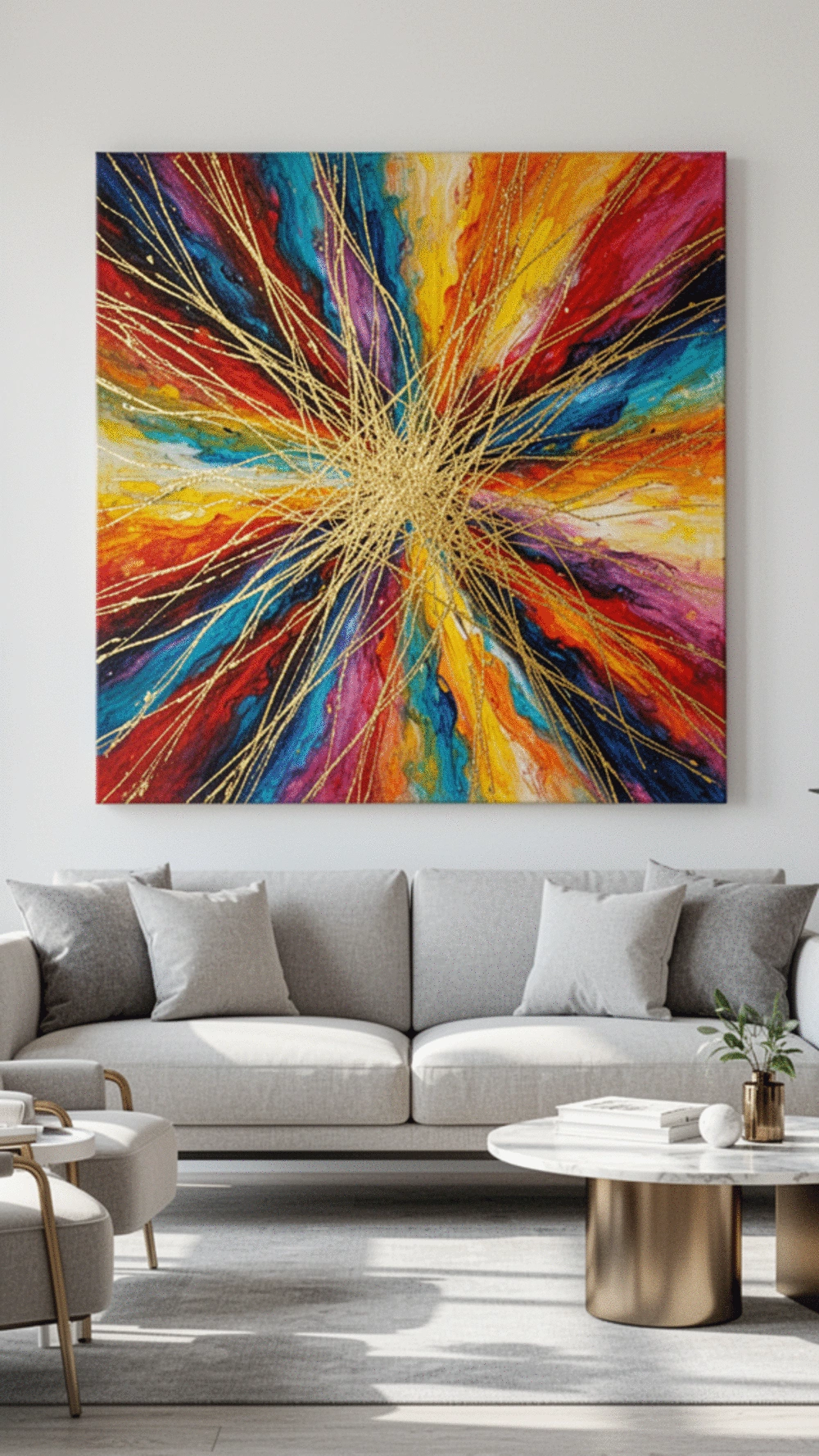 Modern Abstract Art for Living Rooms: Stunning 5 Unique Pieces to Elevate Style