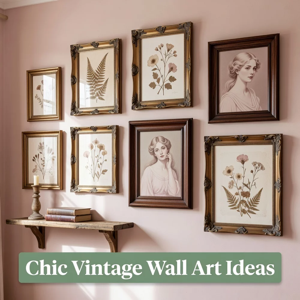 Chic Vintage Wall Art for Bedroom Old-Soul Charm