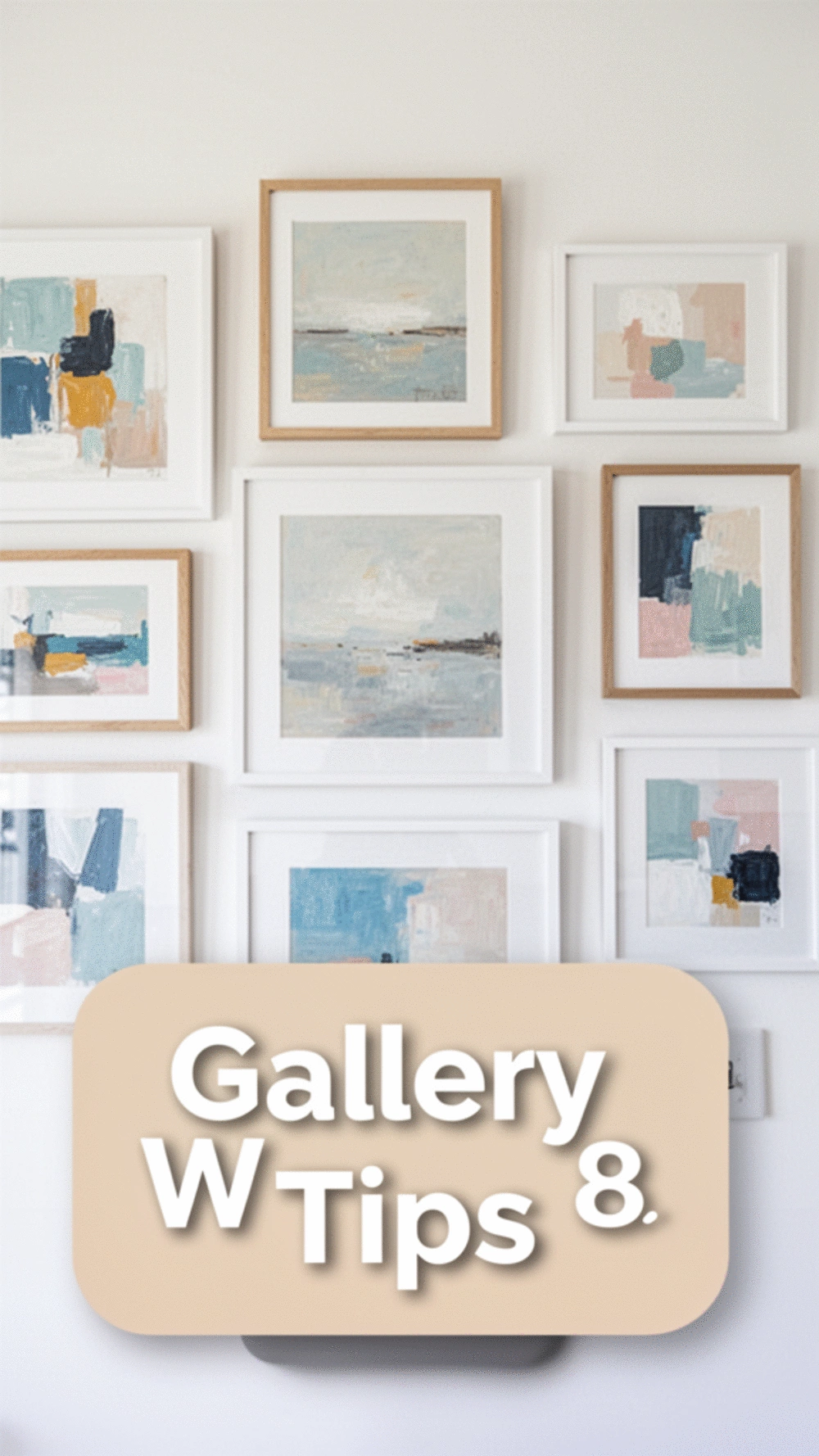 Create a stunning gallery wall with these easy tips to ensure cohesion