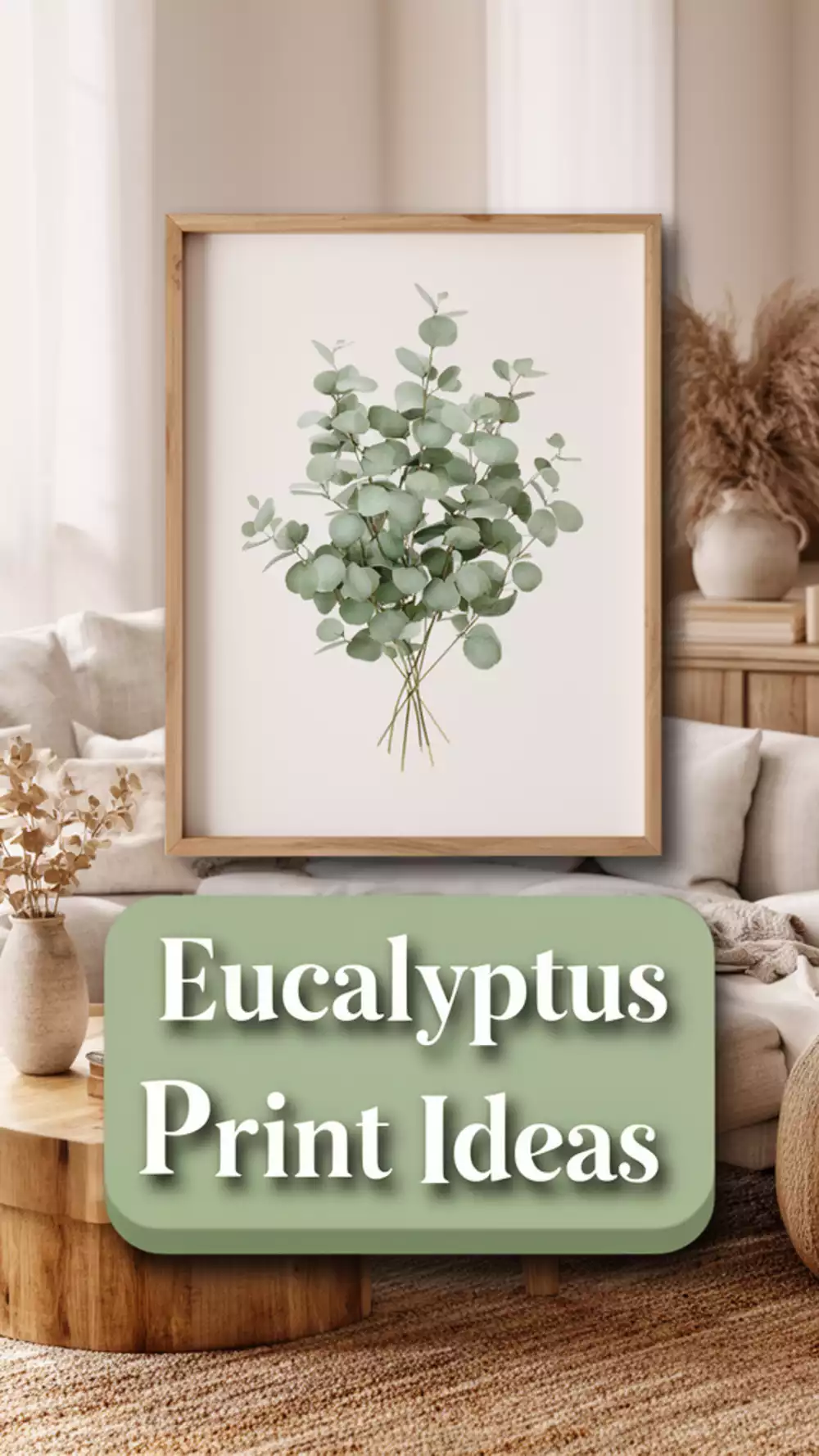 Printable Eucalyptus Spray Print That Looks Like a Styled Studio Photo