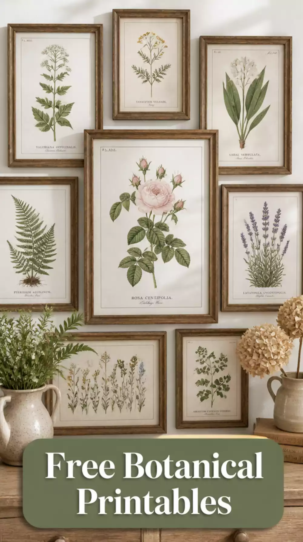 Free Printable Botanical Wall Art You Can Frame at Home Today