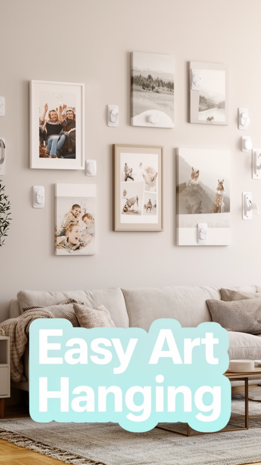 Adhesive Picture Hanging Strips That Hold Canvas Art Without Drilling
