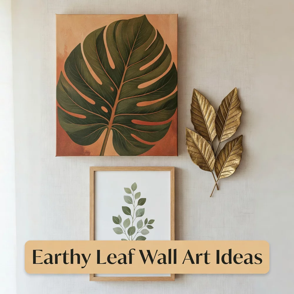 Earthy Leaf Wall Art Ideas for Cozy Homes