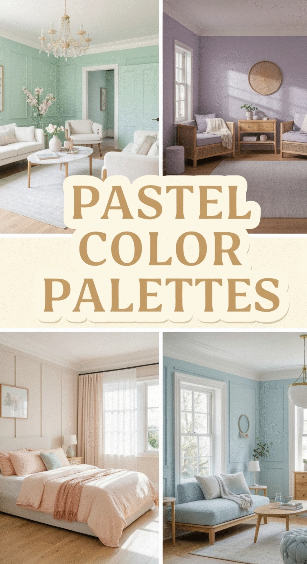 Pastel Color Palettes for a Soft, Serene Home Atmosphere