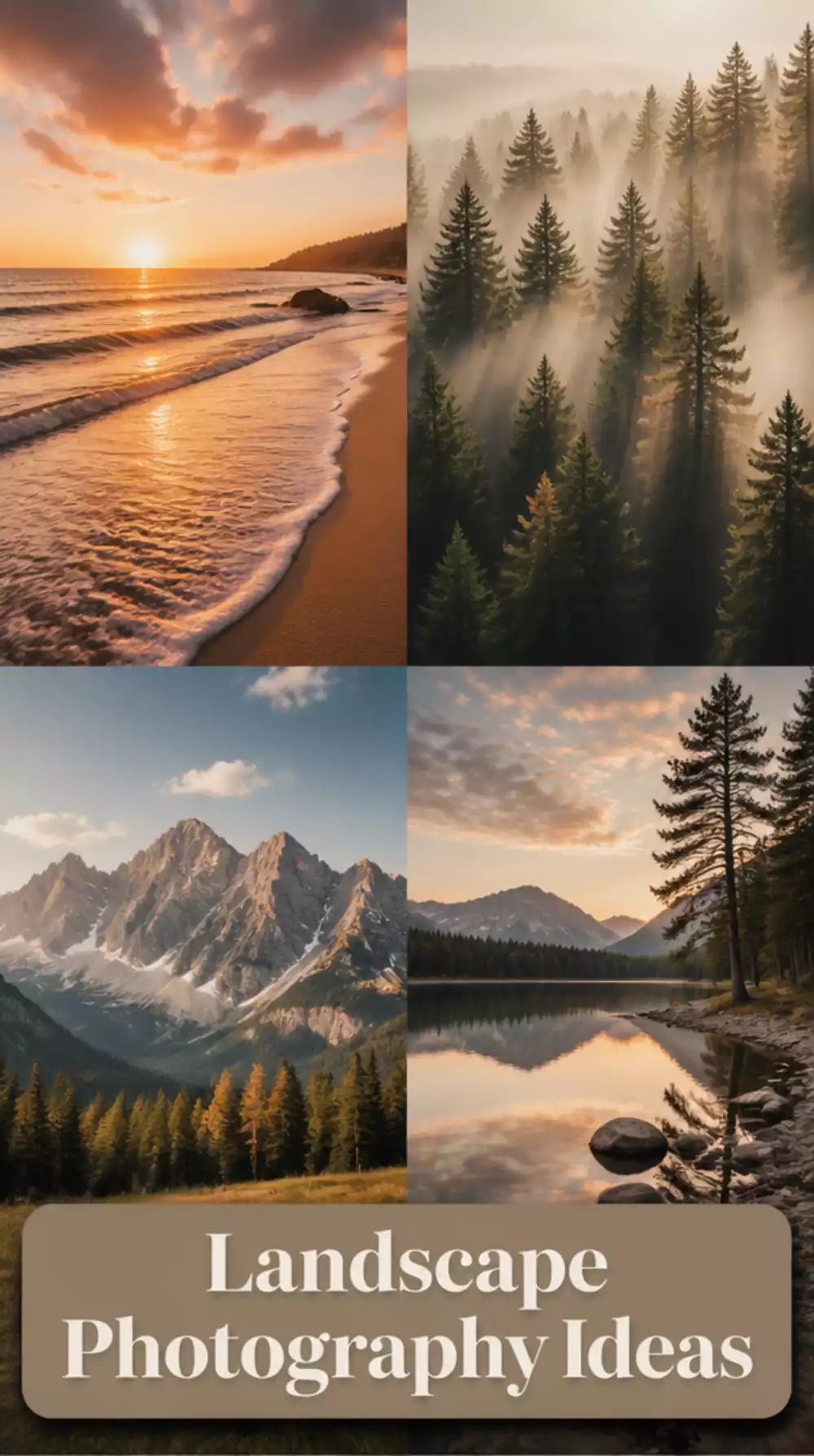 Bedroom Large Landscape Photography Canvas in a Slim Float Frame