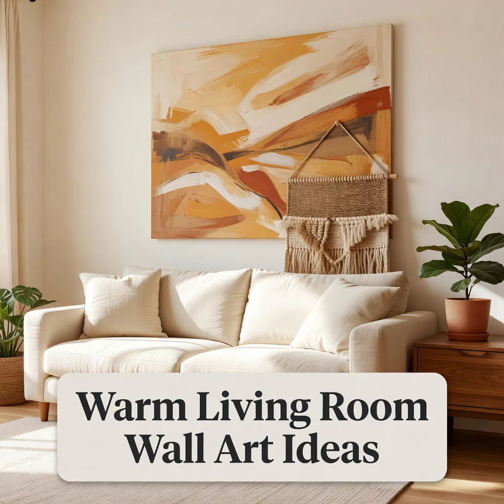 Warm Living Room Wall Art Ideas for Cozy Spaces