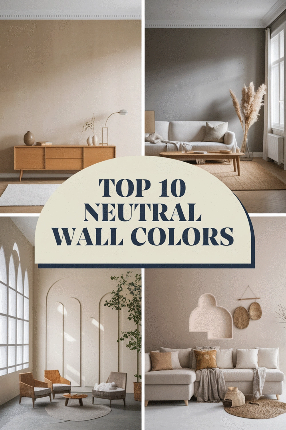Top 10 Neutral Wall Colors for a Relaxing, Clutter-Free Look