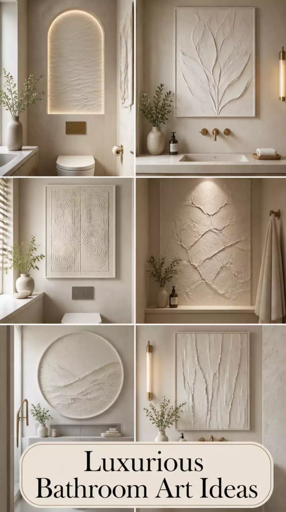 The Plaster Wall Art Trick That Makes a Small Bathroom Feel Luxurious