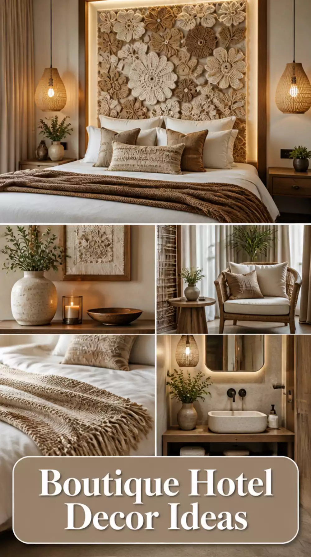 The Crochet Flower Wall Panel That Makes a Bedroom Look Like a Boutique Hotel