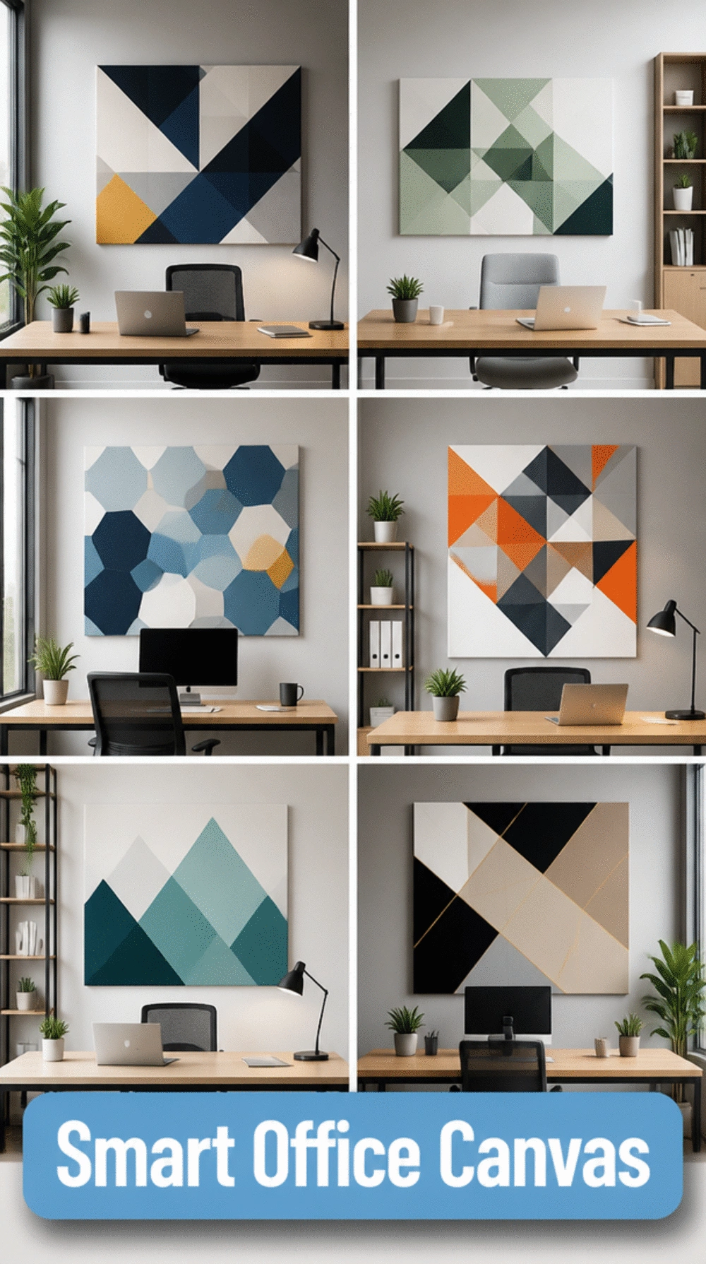 Why a Geometric Canvas Is the Smartest Office Wall Art You Can Buy