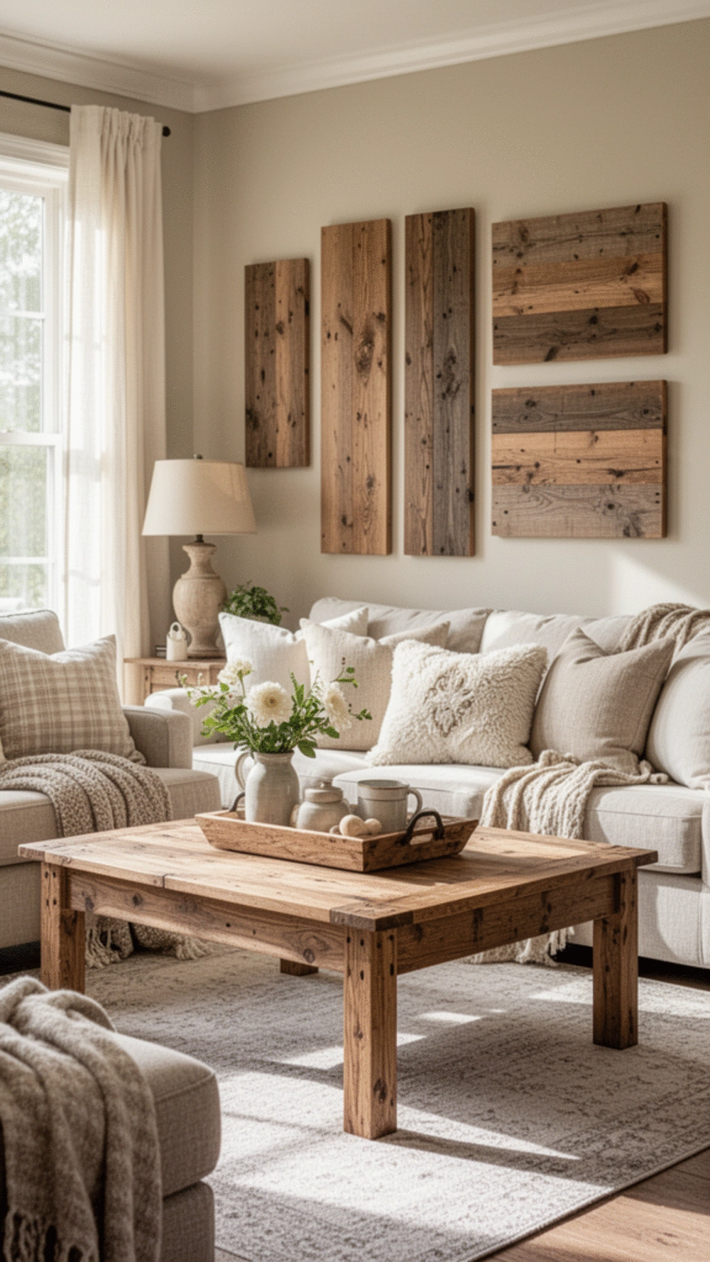 Farmhouse-Inspired Wood Art for Cozy Home Decor
