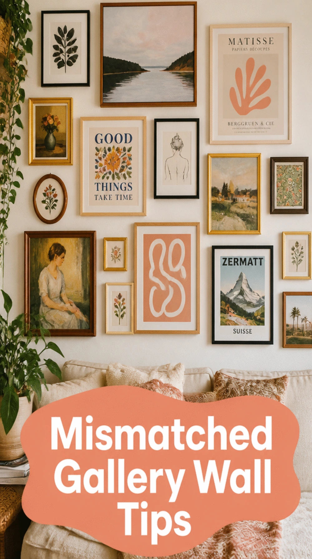 The Gallery Wall Frame Trick That Makes Mismatched Prints Look Intentional
