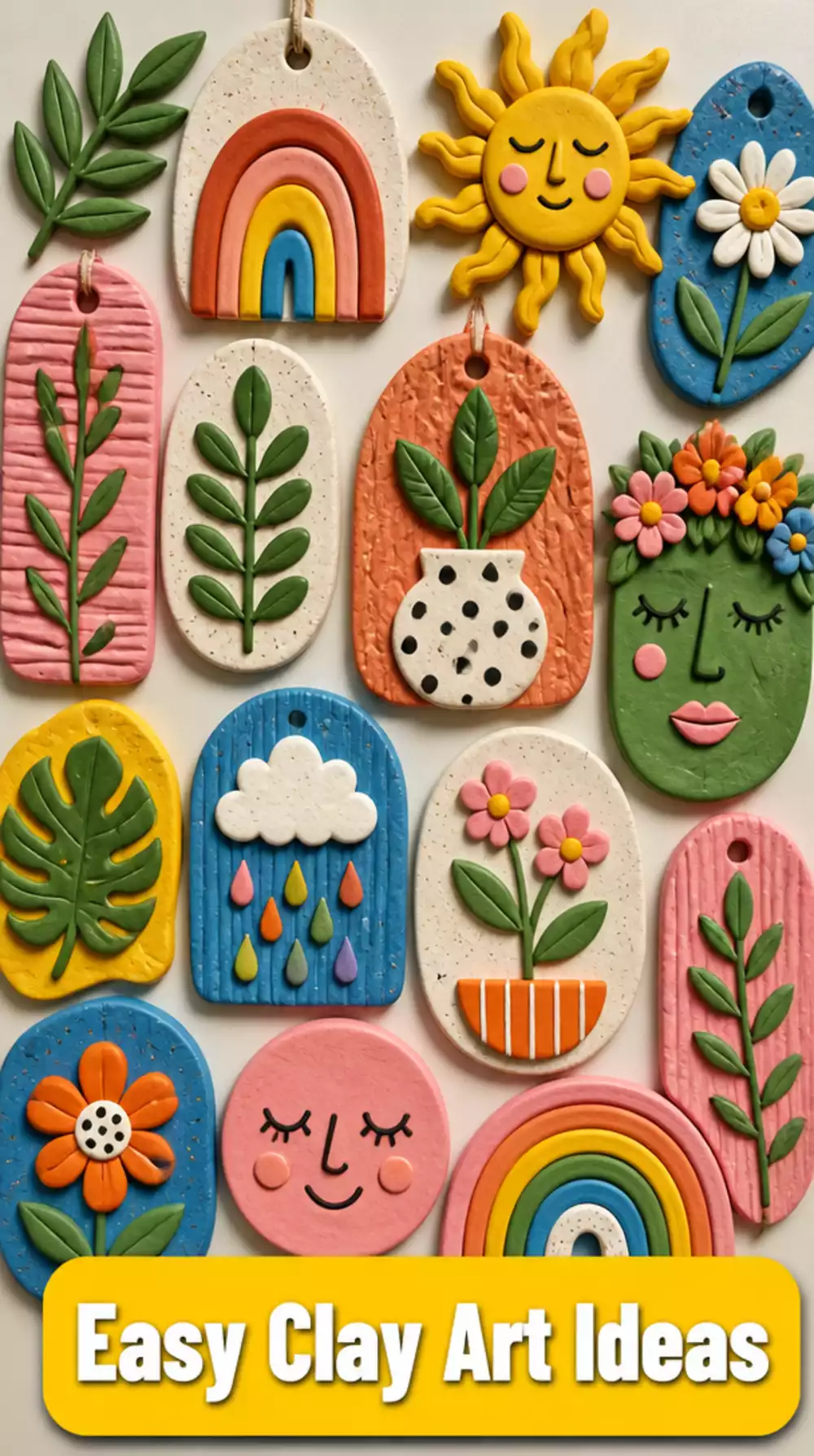 Freehand Clay Wall Art Shapes That Require Zero Art Skills