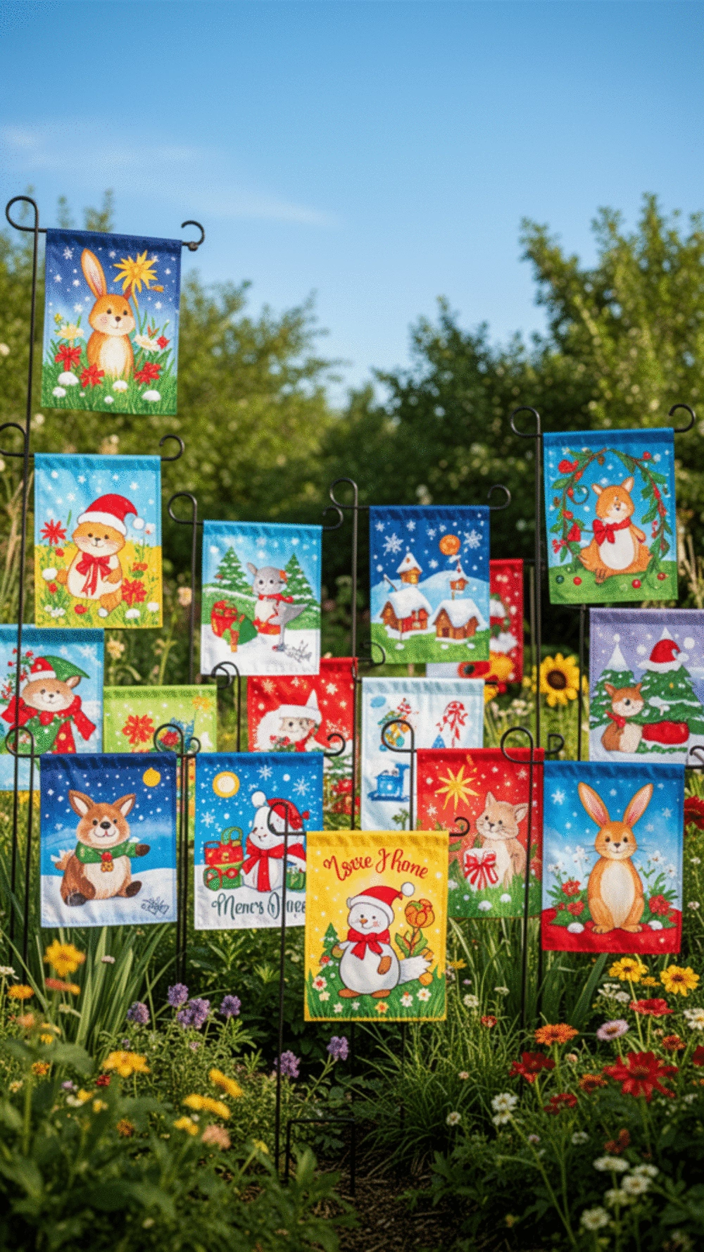 Seasonal and Themed Outdoor Wall Art: 12 Vibrant Garden Flags for Every Occasion