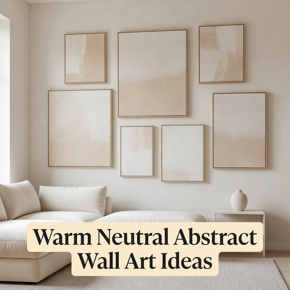 Warm Neutral Abstract Wall Art for Every Style