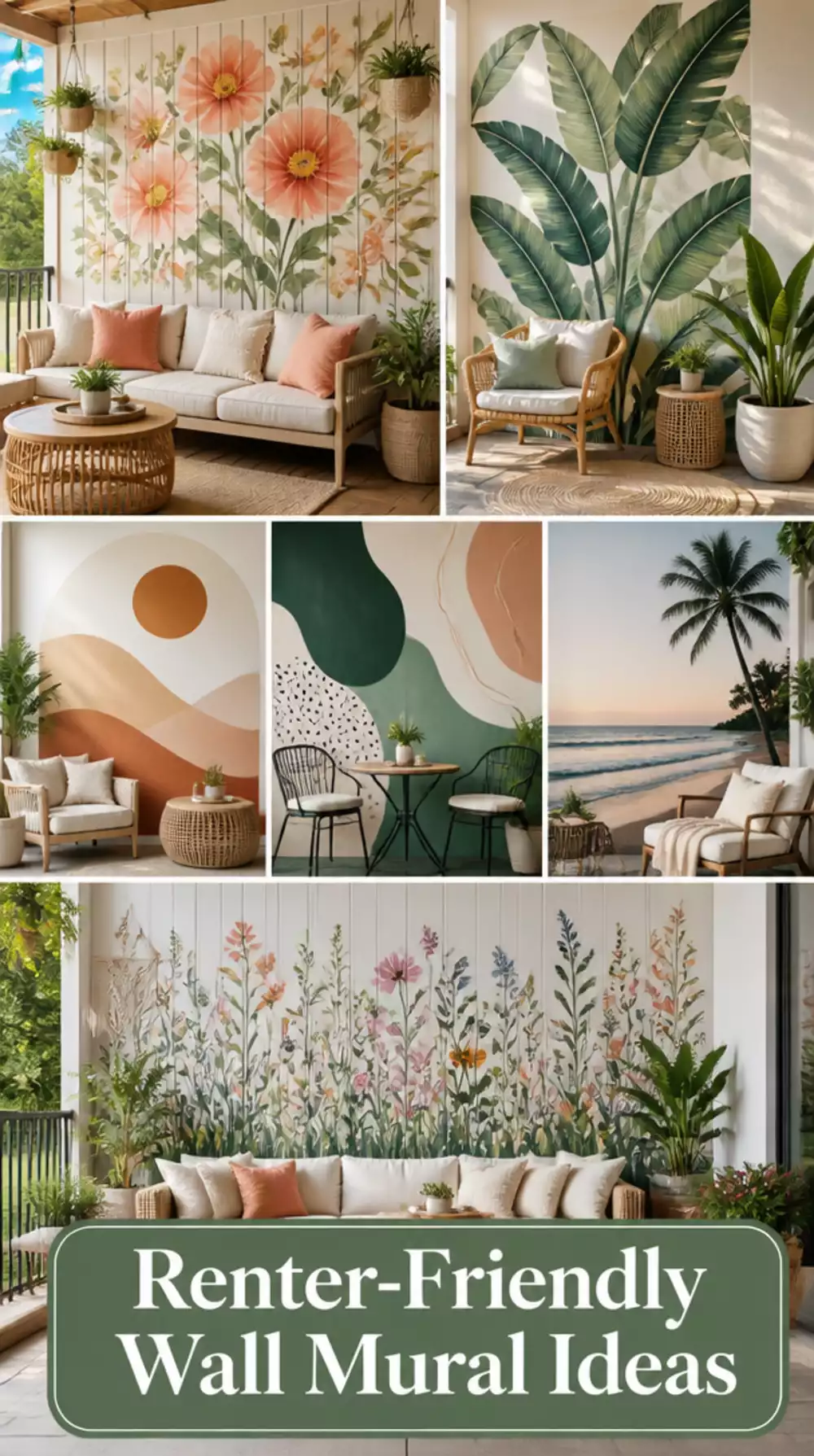Renter-Friendly Patio Mural Using Outdoor-Safe Peel-and-Stick Panels