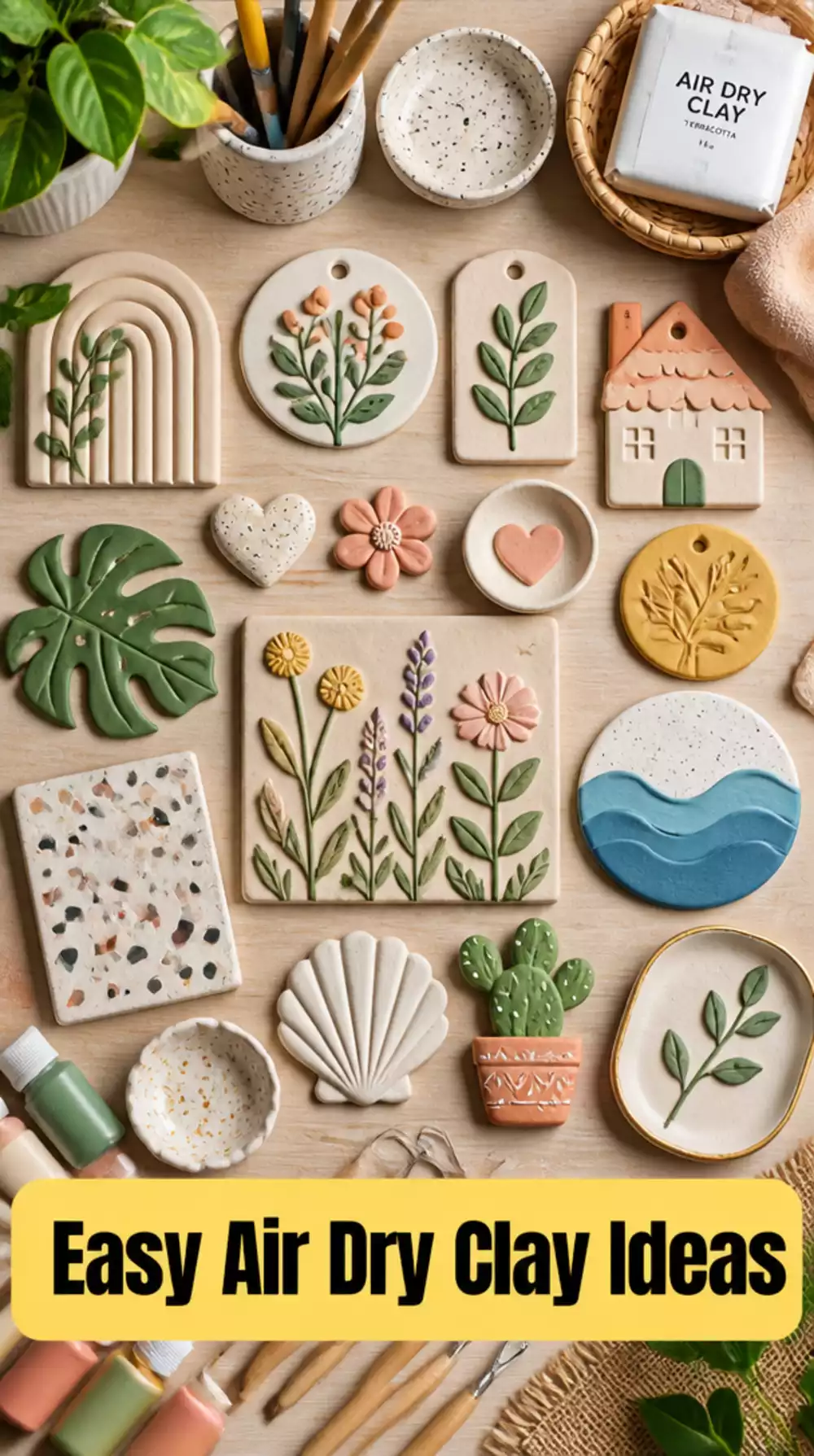 Why Air Dry Clay Is the Cheapest DIY Wall Art Material Available