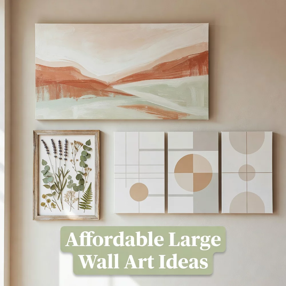 Affordable Large Wall Art Ideas for Living Rooms