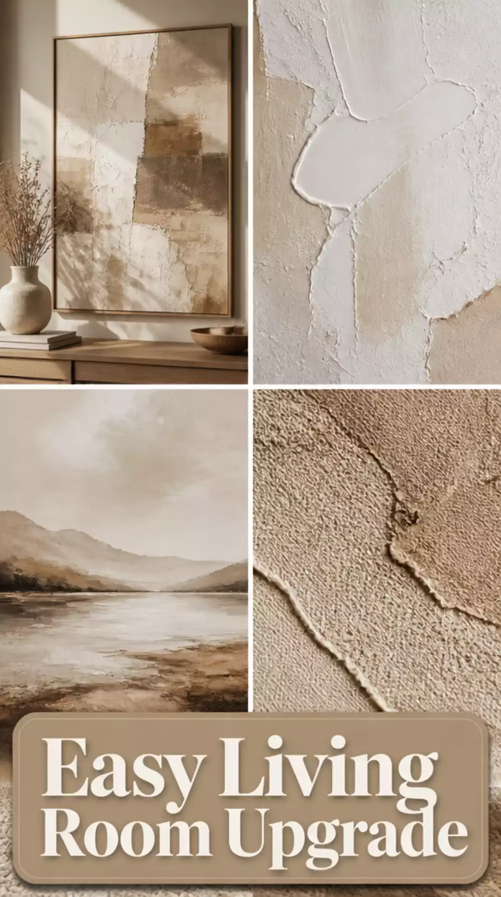 Why a Warm Neutral Abstract Canvas Is the Easiest Living Room Upgrade