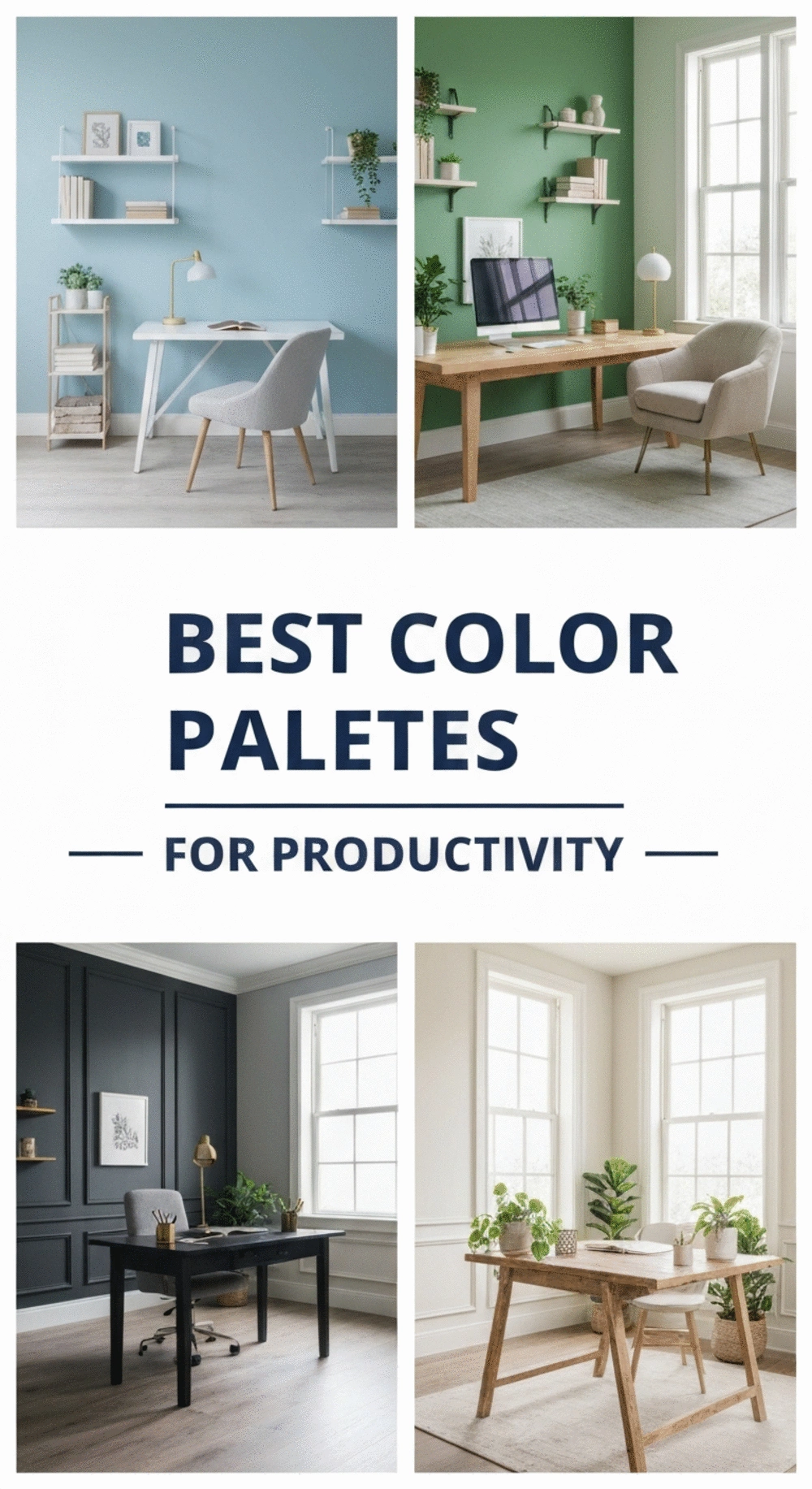 Best Color Palettes for Home Offices That Boost Productivity