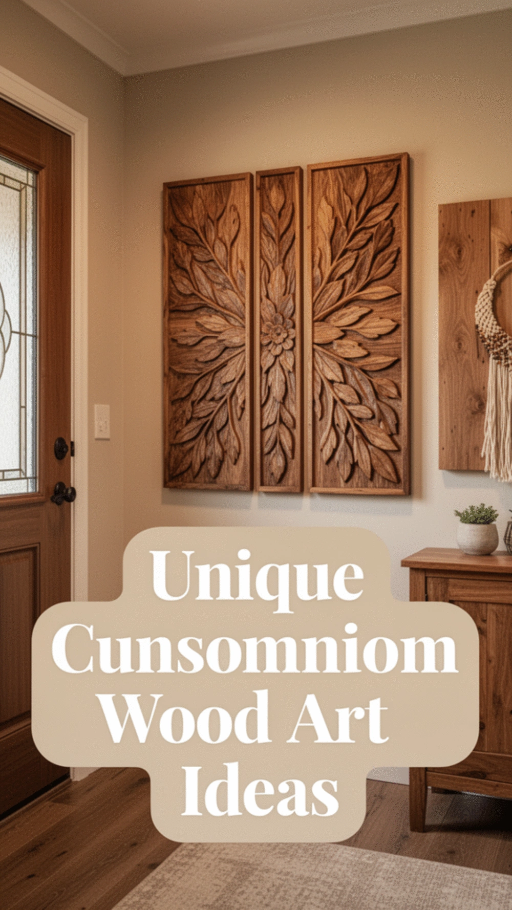 Create Unique Custom Wooden Wall Art for Your Home