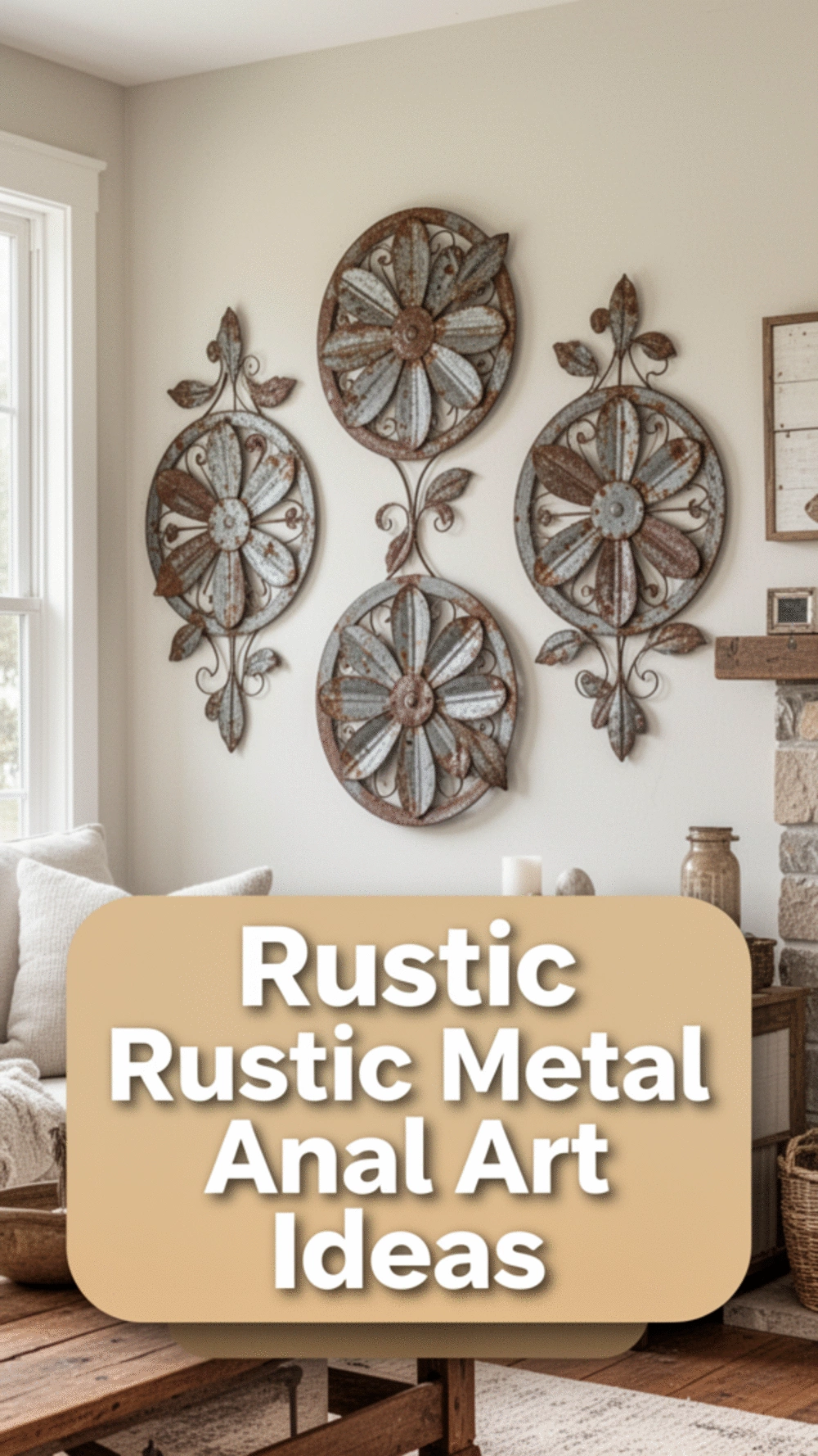 Rustic and Farmhouse Styles: 3 Beautiful Metal Wall Art Ideas